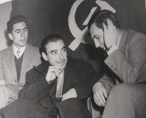 Rome, 1950. Leone Iraci, Alfonso Cascone, Livio Maitan